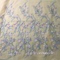 Μωβ χειροποίητο κορδόνι κρύσταλλο Lace Fabric